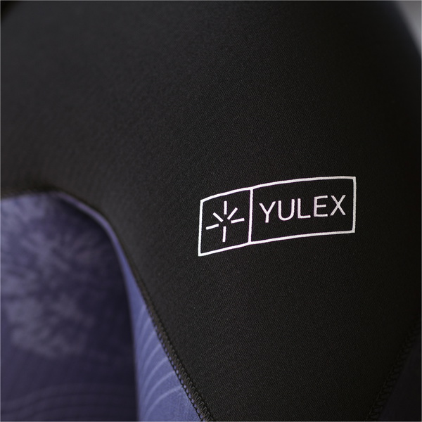 2025 Gul Womens Yulex Flexor 5/4mm Chest Zip Wetsuit FX1227-BKTB - Black / Tiebird